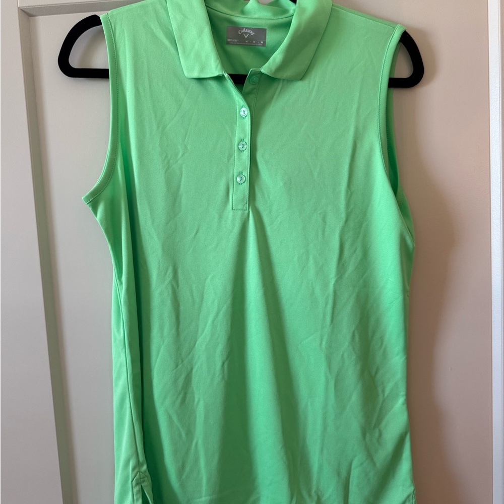 Callaway Light Green Sleeveless Blouse